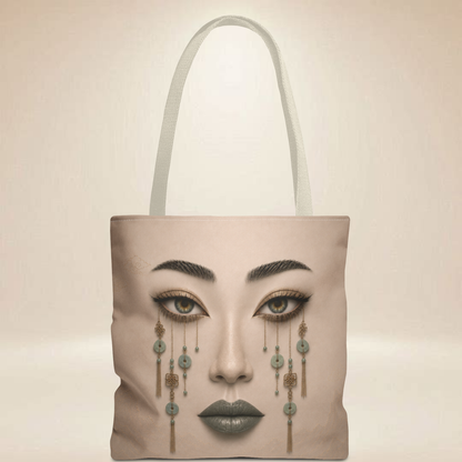Jade Face Tote Bag — Double-Sided Art Tote
