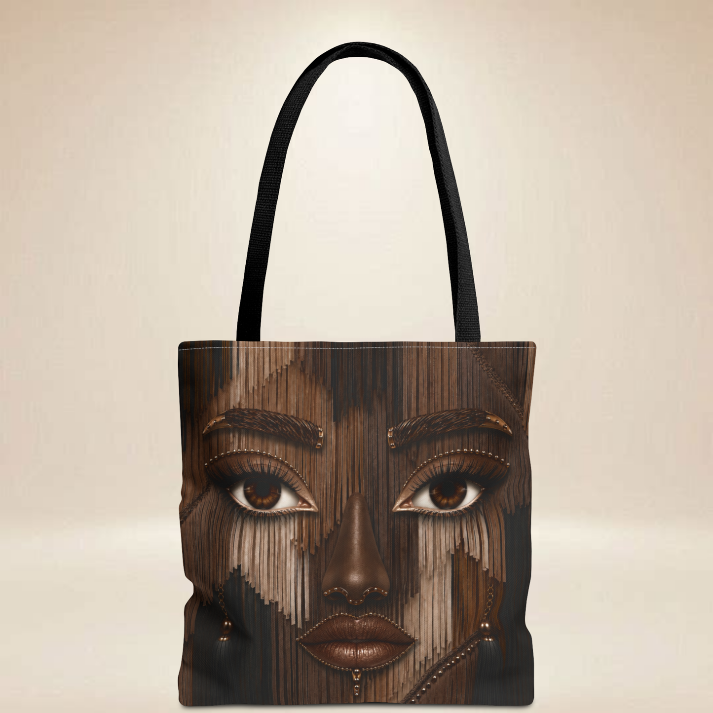 Fringe Inspired Face Tote Bag | Double-Sided Art Tote