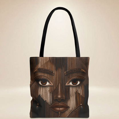 Fringe Inspired Face Tote Bag | Double-Sided Art Tote