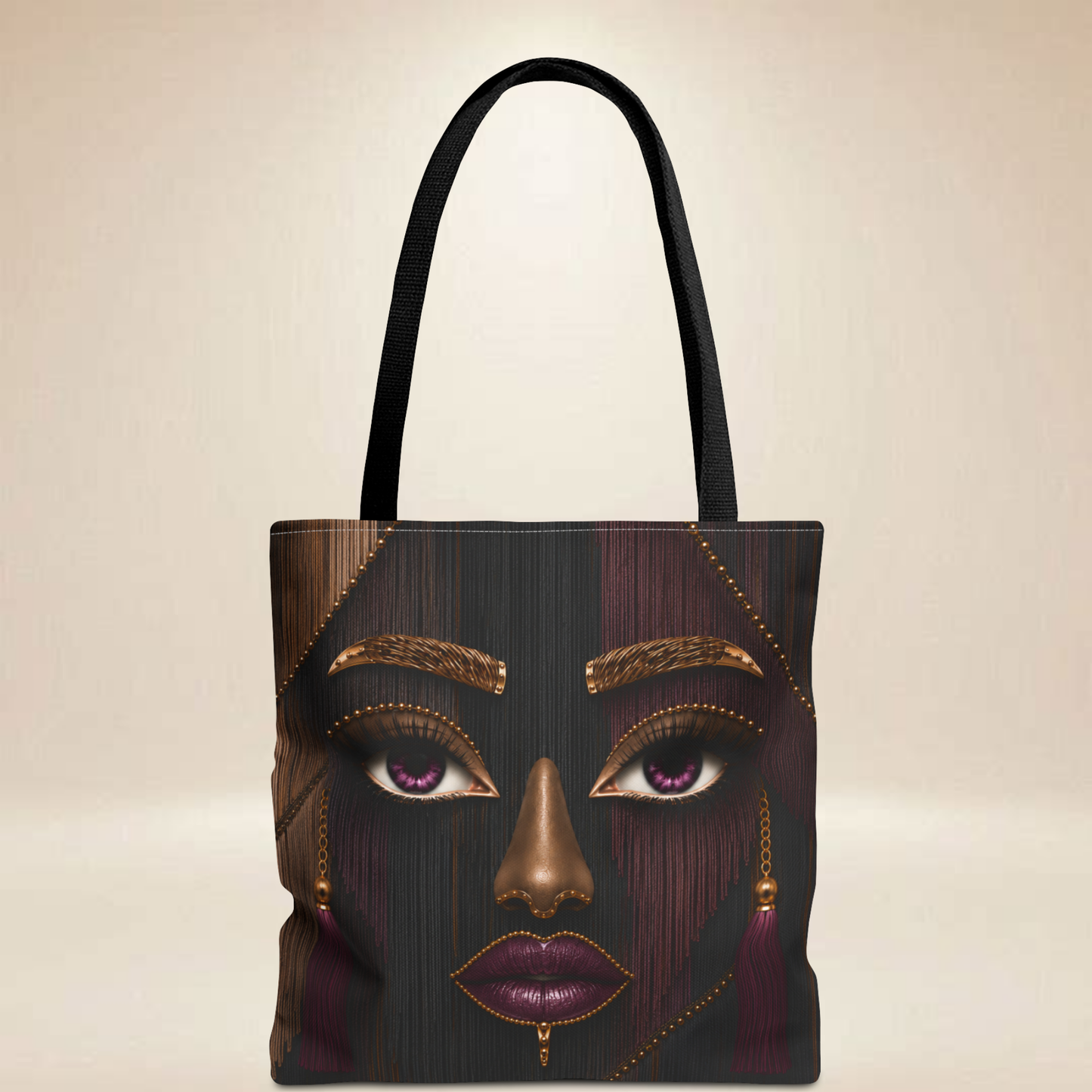 Fringe Inspired Face Tote Bag | Double-Sided Art Tote