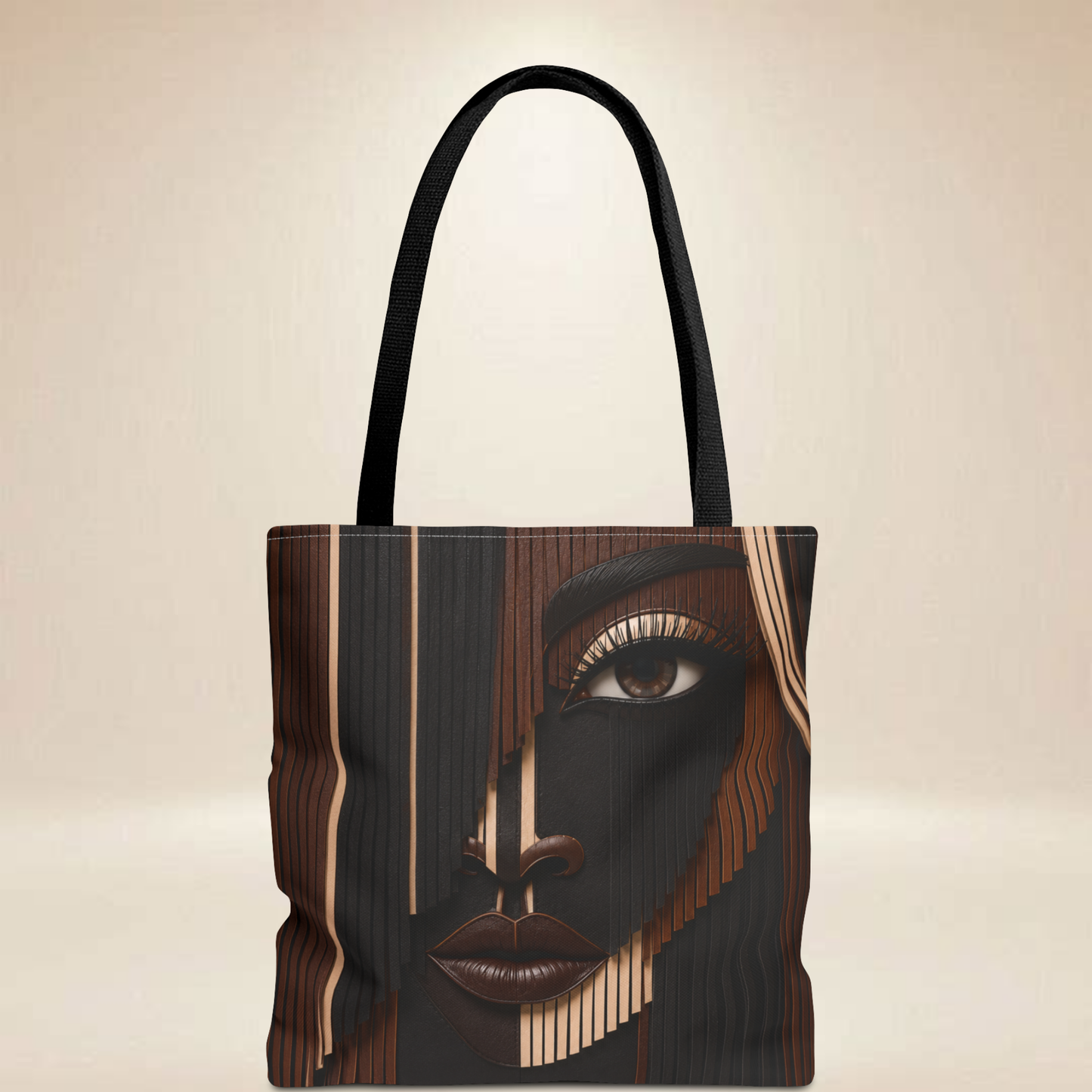 Fringe Inspired Face Tote Bag | Double-Sided Art Tote