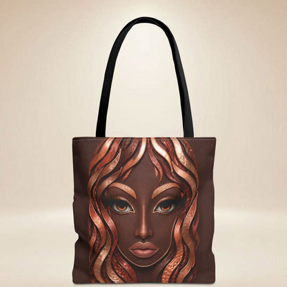 Copper Face Tote Bag | Double-Sided Portrait Tote