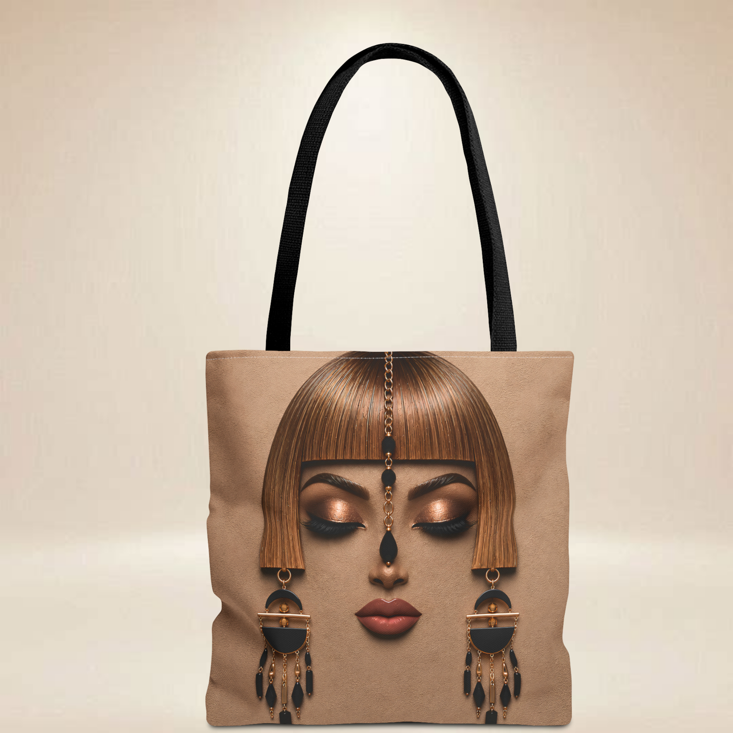 Copper Face Tote Bag | Double-Sided Portrait Tote