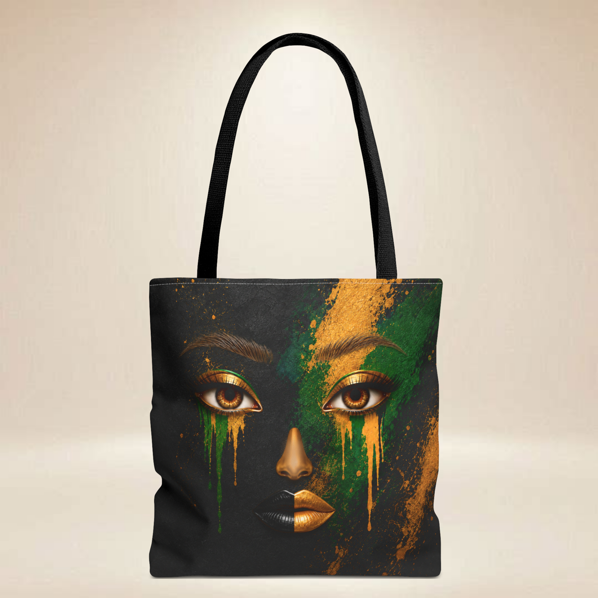 Jamaican Woman Tote Bag | Faith-Inspired Double-Sided Tote