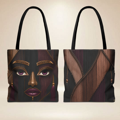 Fringe Inspired Face Tote Bag | Double-Sided Art Tote