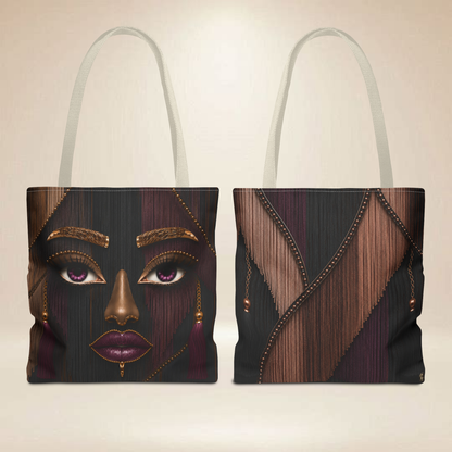 Fringe Inspired Face Tote Bag | Double-Sided Art Tote