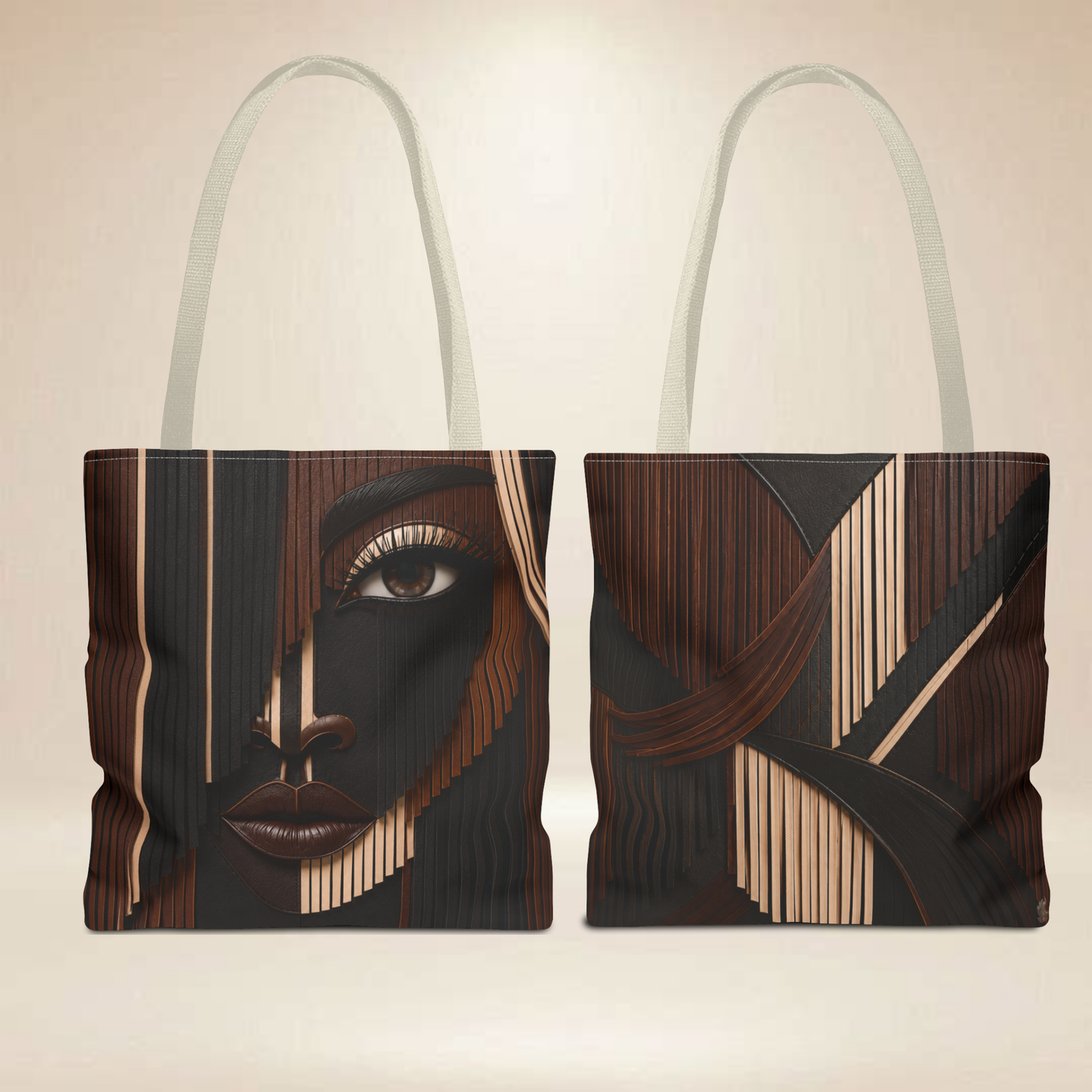 Fringe Inspired Face Tote Bag | Double-Sided Art Tote