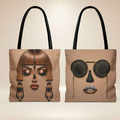 Copper Face Tote Bag | Double-Sided Portrait Tote