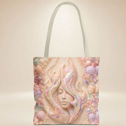 Pastel Portrait Tote Bag | Double-Sided Art Tote