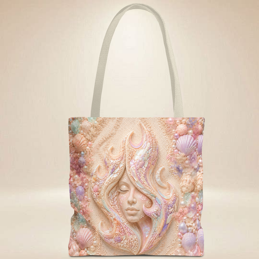 Pastel Portrait Tote Bag | Double-Sided Art Tote