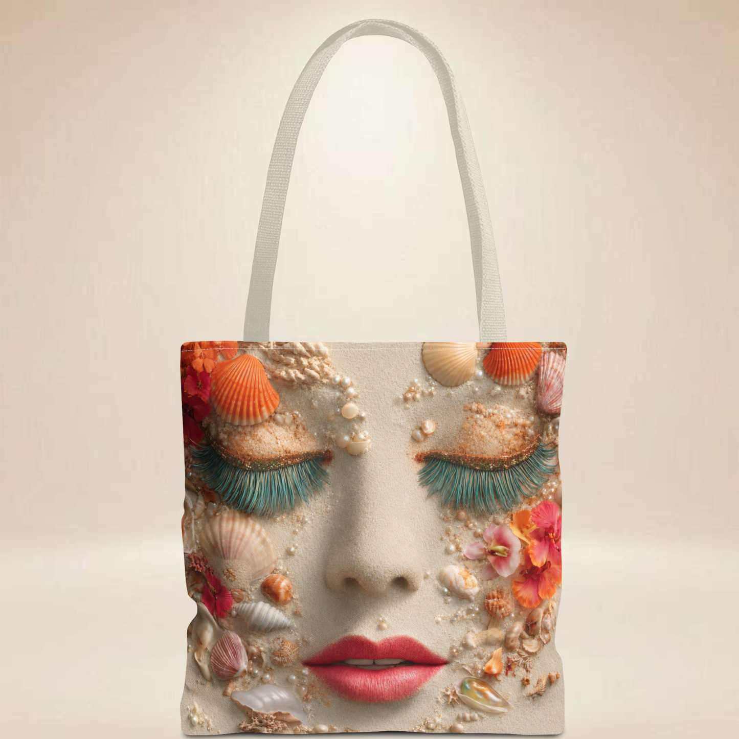 Seashell Tote Bag — Double-Sided Coastal Art Tote